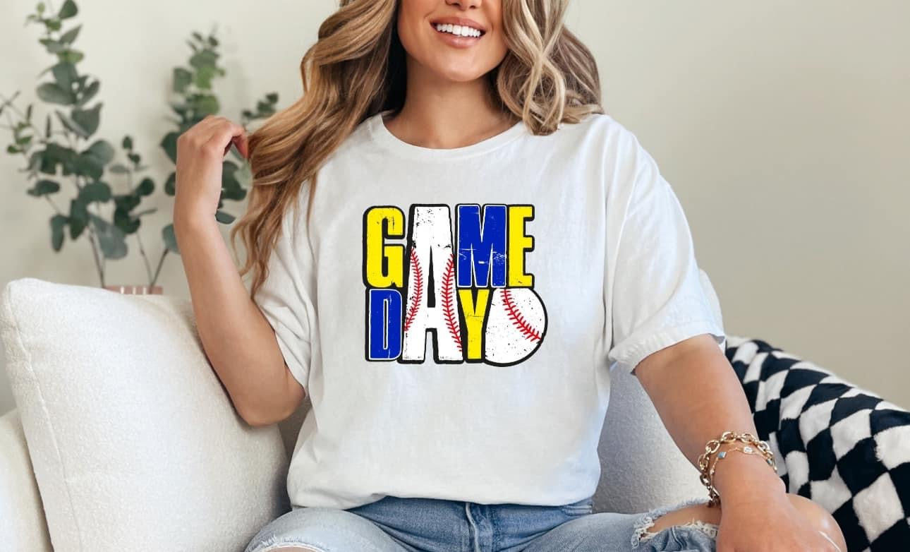 Game Day Baseball Blue & Yellow