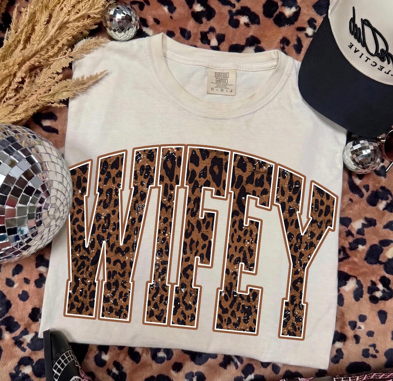 Wifey Leopard Distressed