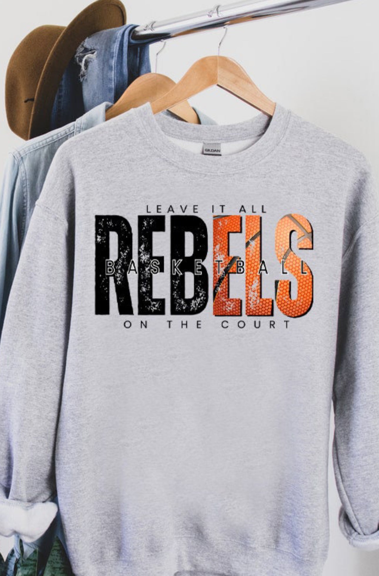 Basketball Leave It All On Court- ANY MASCOT