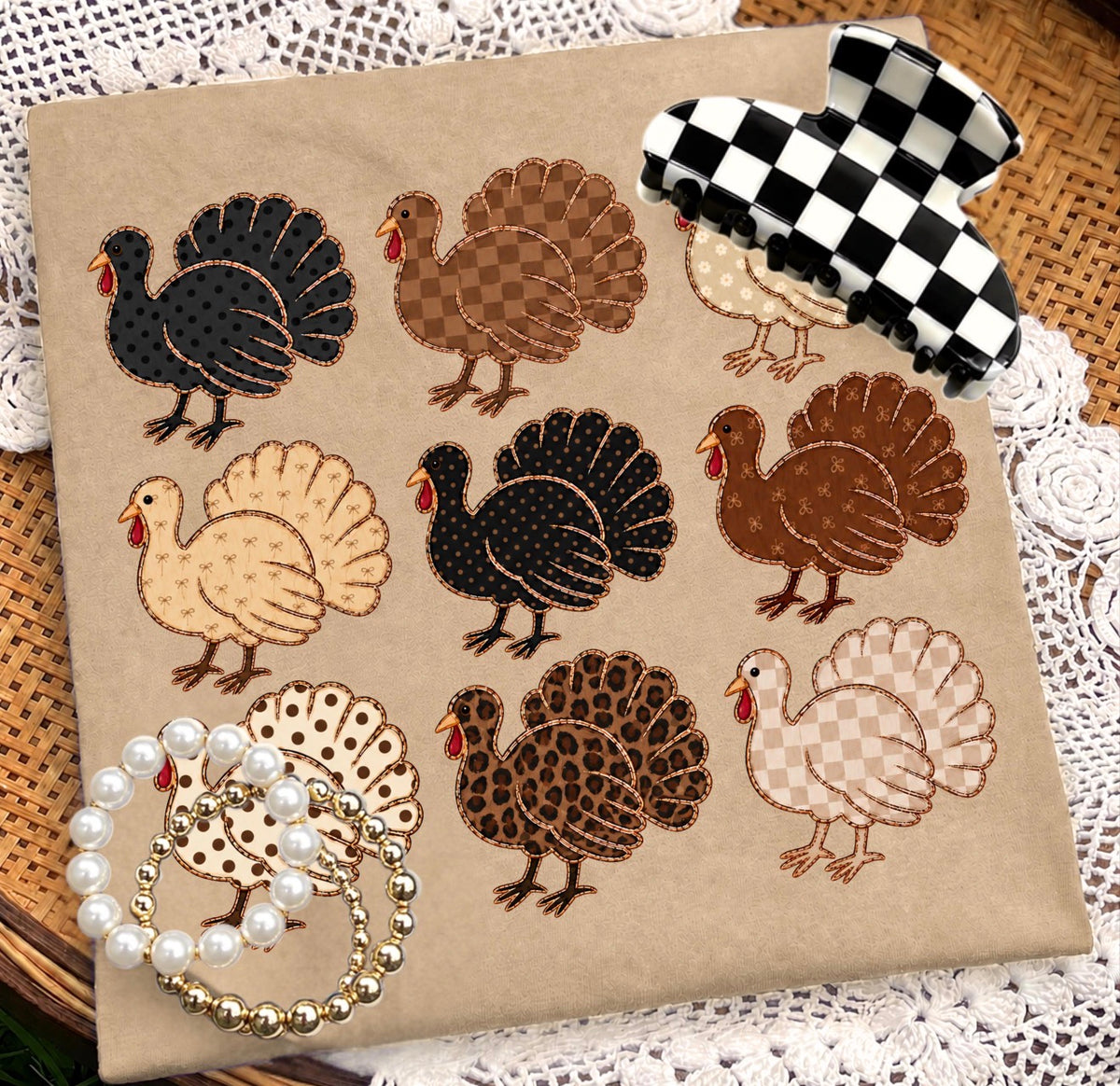 Turkey Cheetah Check Collage