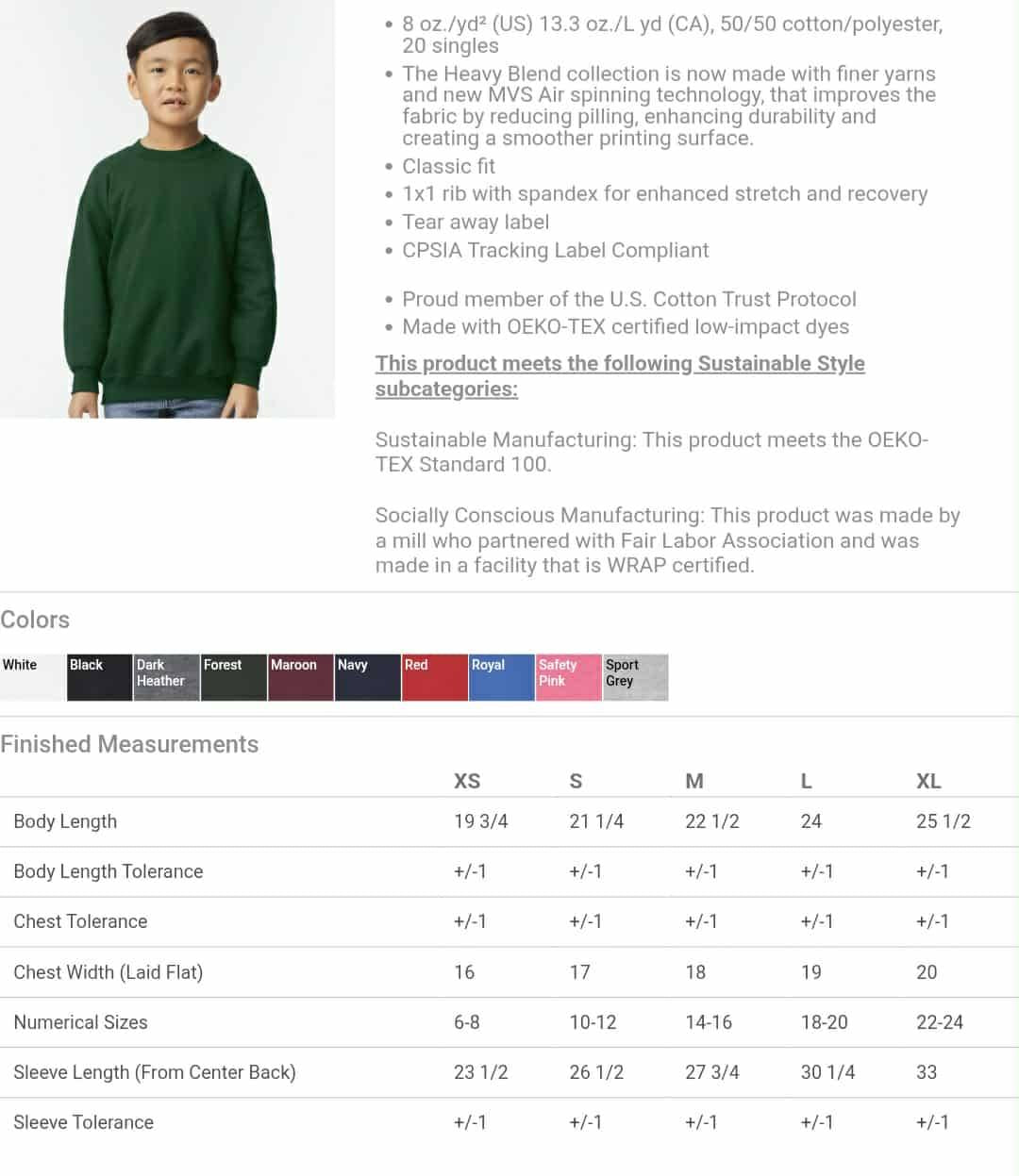 Spirit Chenille Embroidery Crews PREORDER