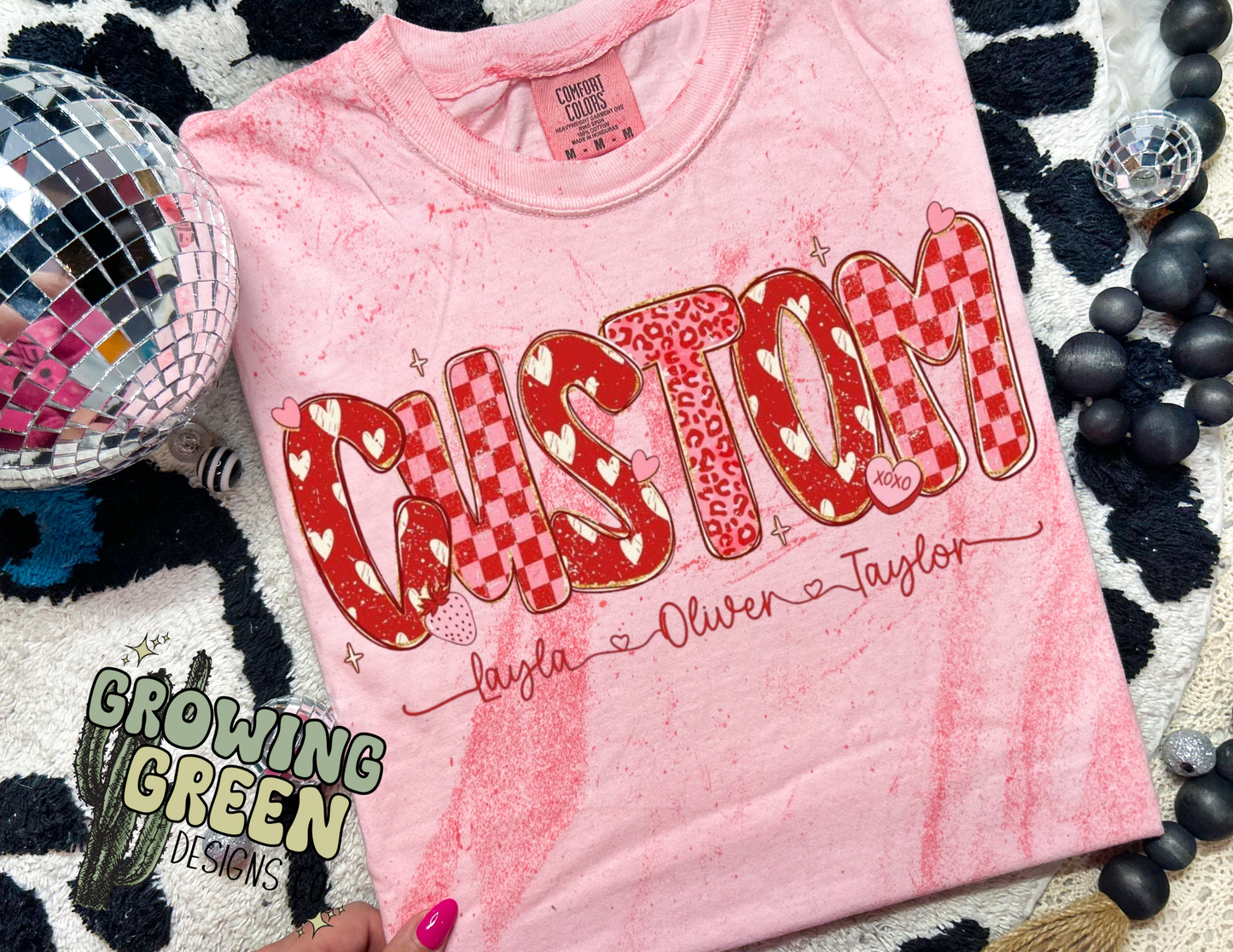 Valentine Checkered - ANY NAME