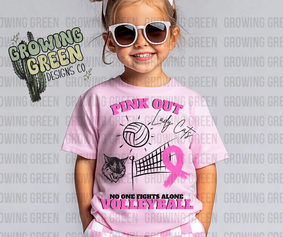 Pink Out Volleyball- ANY MASCOT