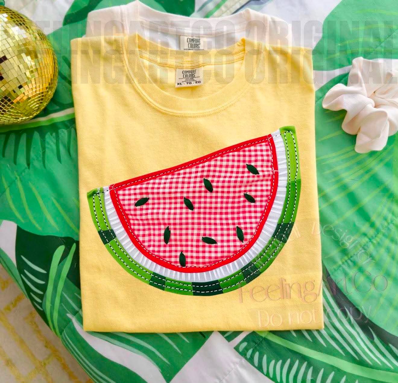 Watermelon Faux Patchwork