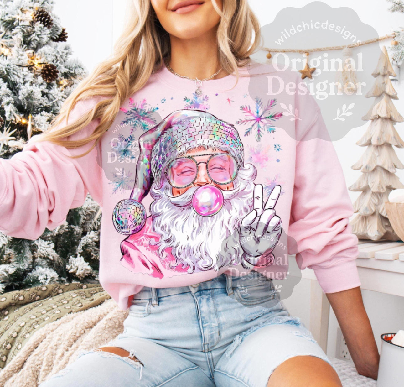 Santa Blowing Bubble