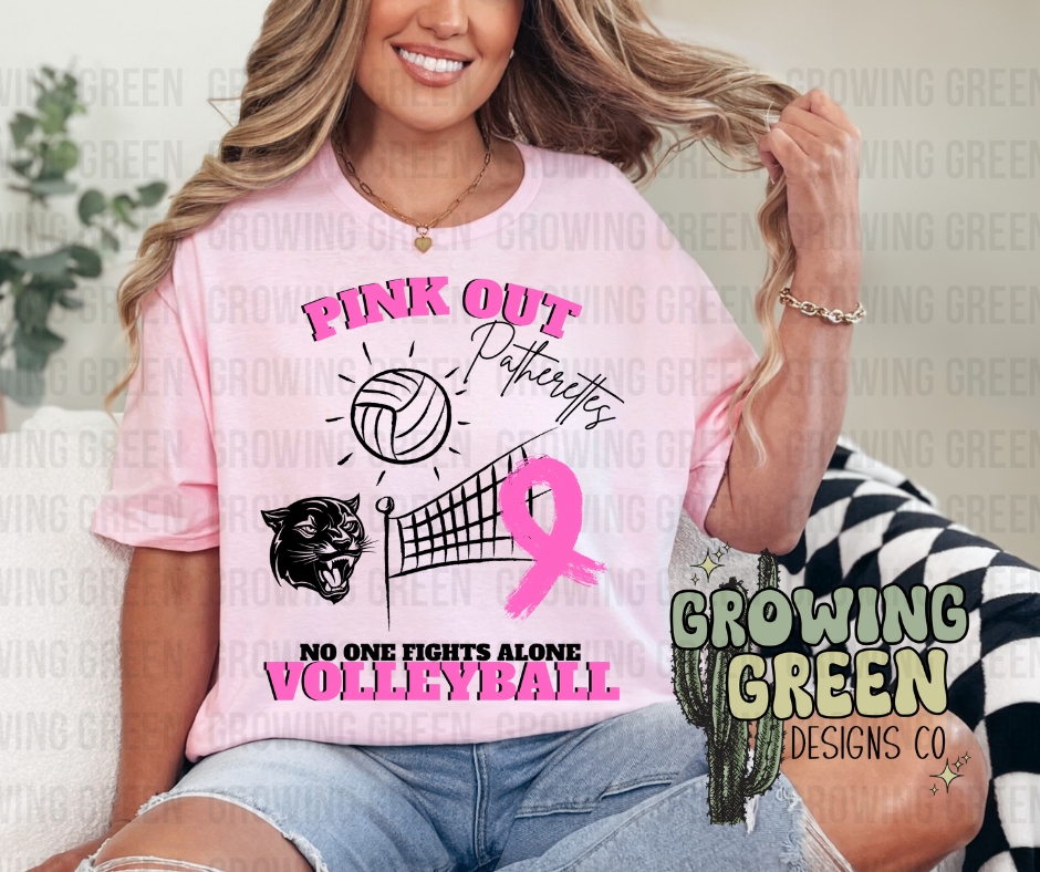 Pink Out Volleyball- ANY MASCOT