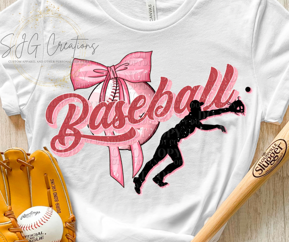 Baseball Bow Silhouette