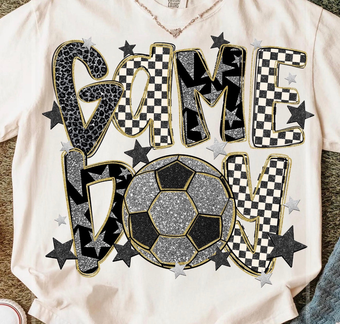 Game Day Soccer Faux Glitter