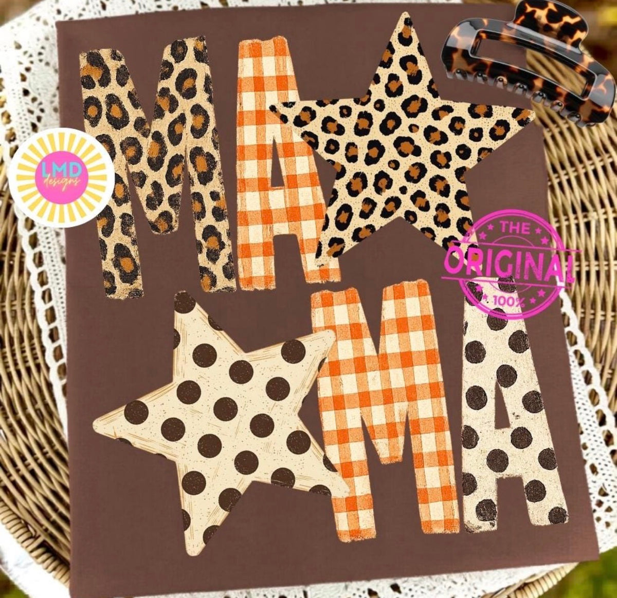 Mama Leopard Polka Star