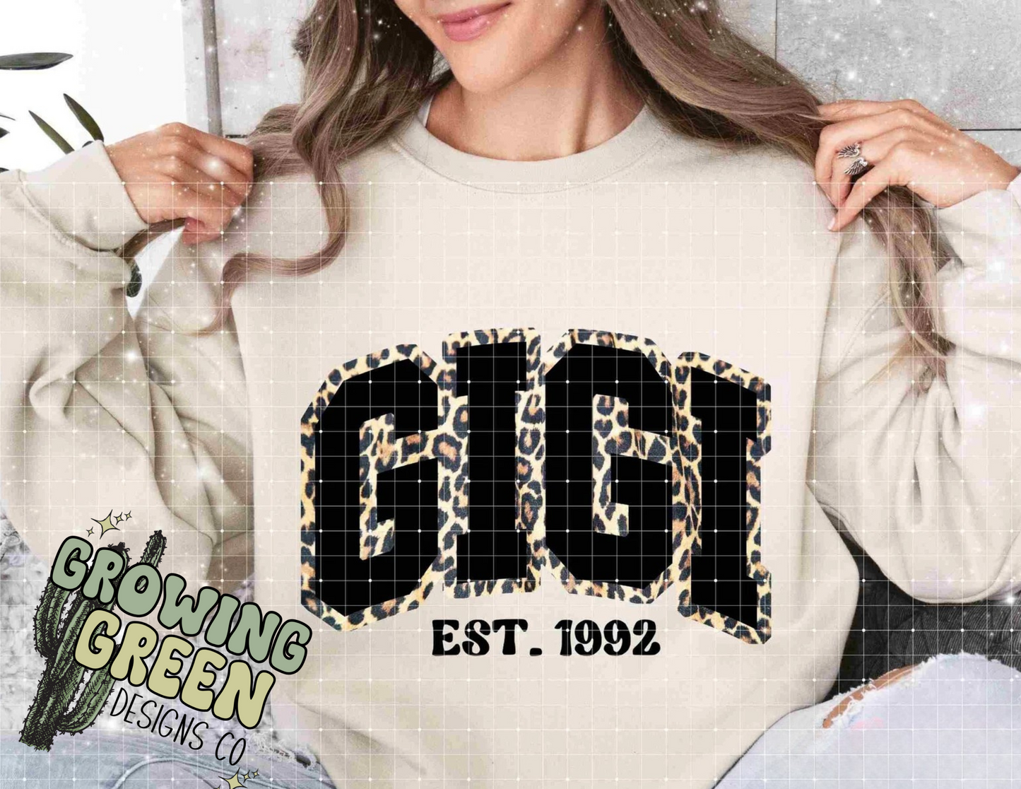 Mama/Nana/Gigi Leopard CUSTOM