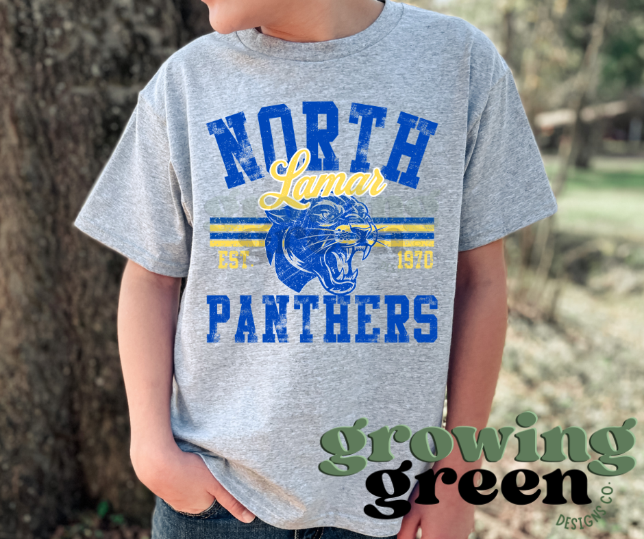 Distressed School Spirit - ANY MASCOT