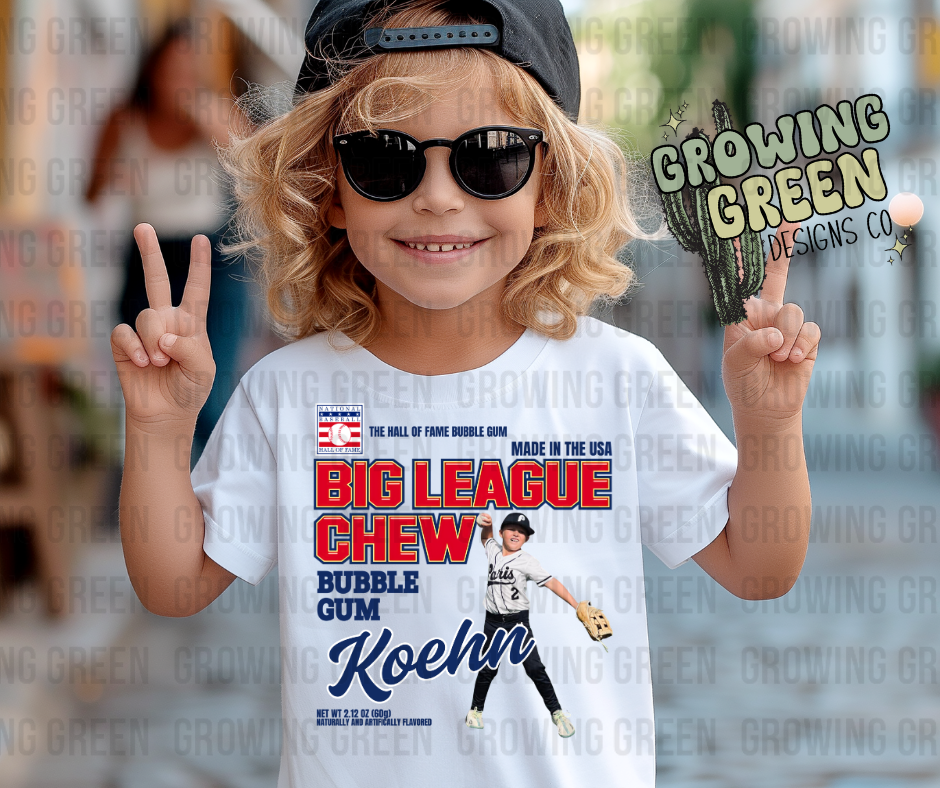 Big League Chew Baseball Photo Custom