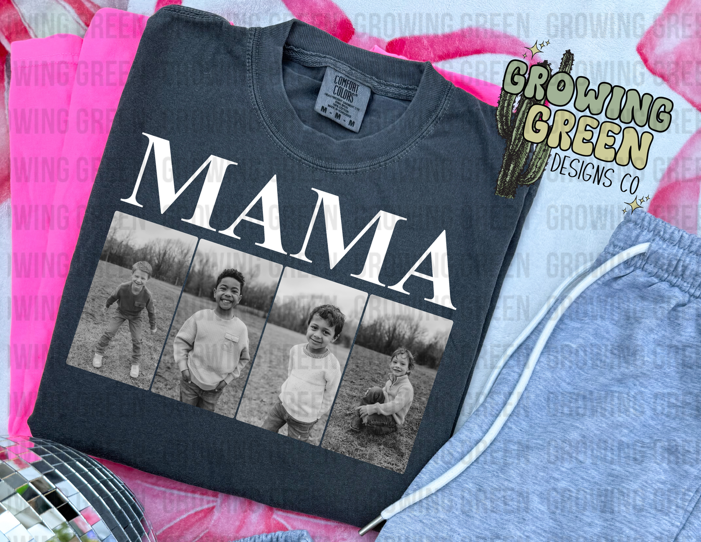 Mama Photo Block - ANY NAME