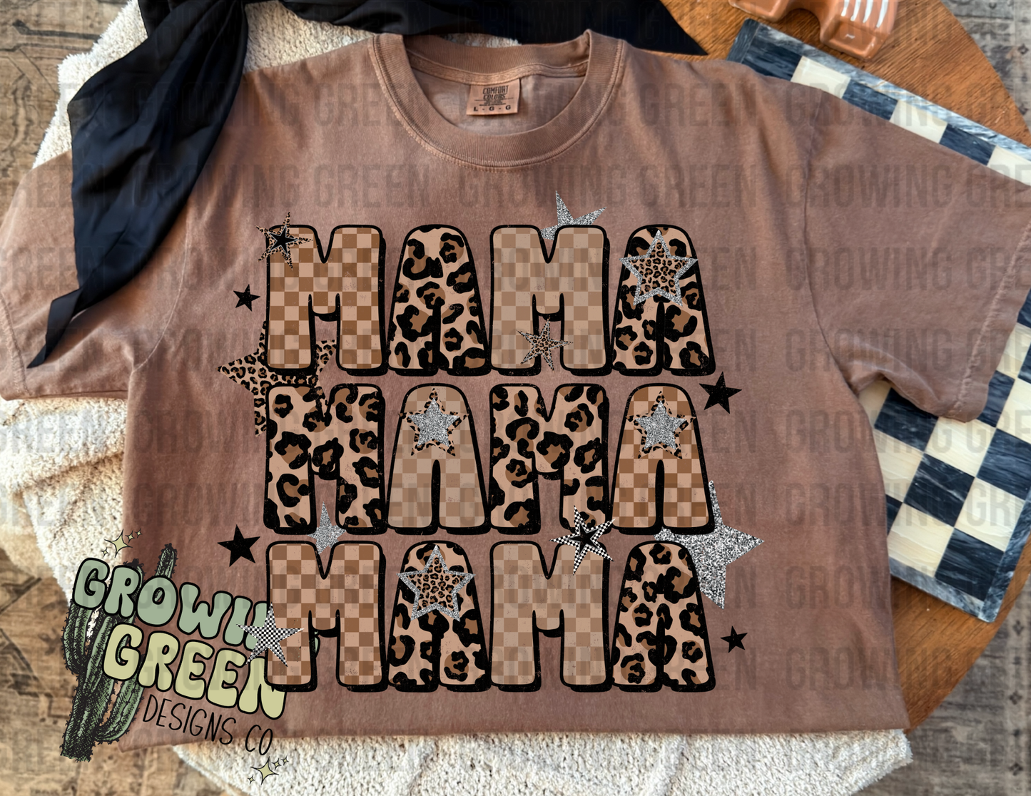 Mama Stacked Leopard