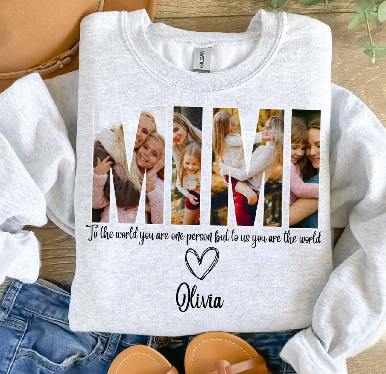 CUSTOM - To the world you are one person Photo Collage