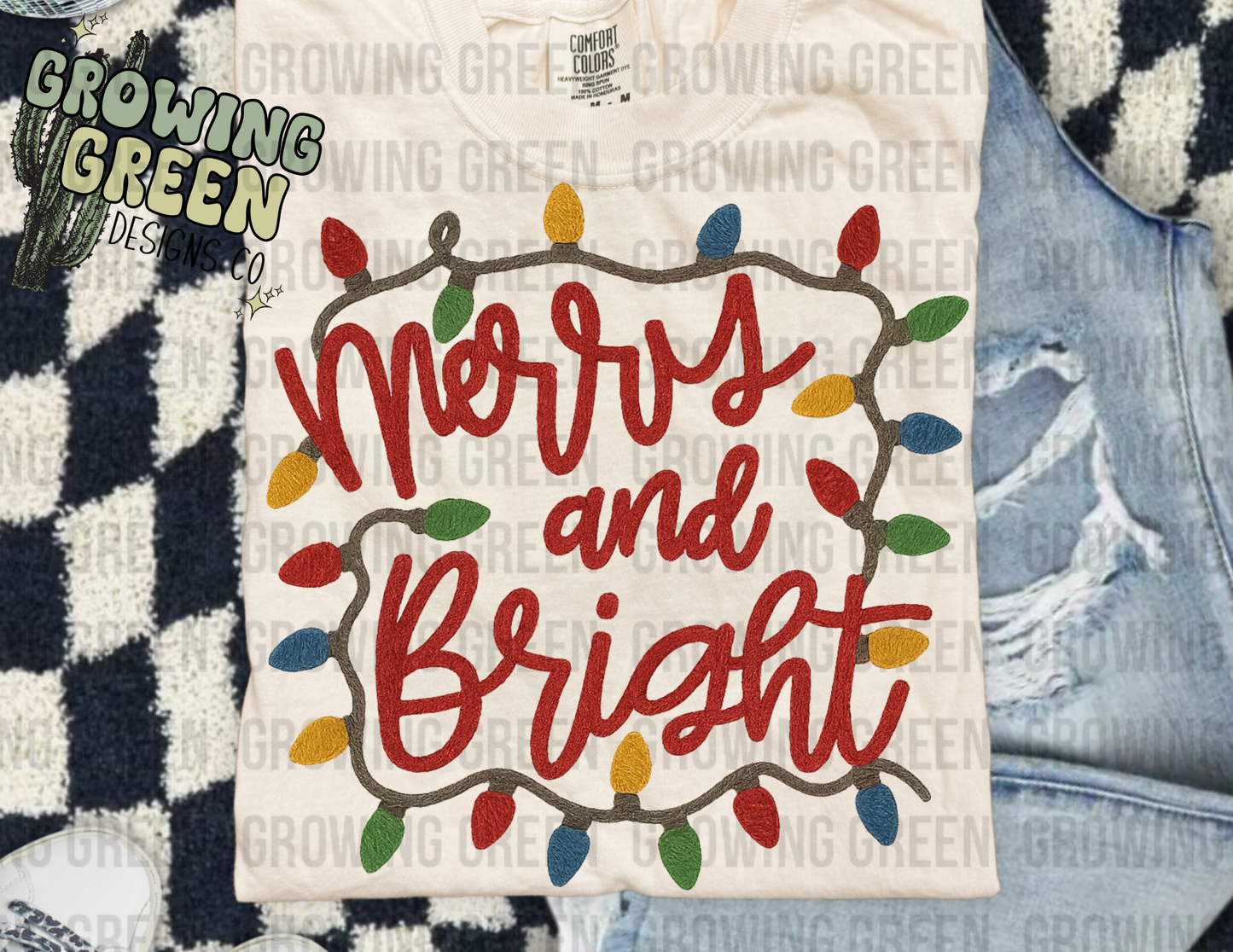 Merry and Bright Faux Yarn