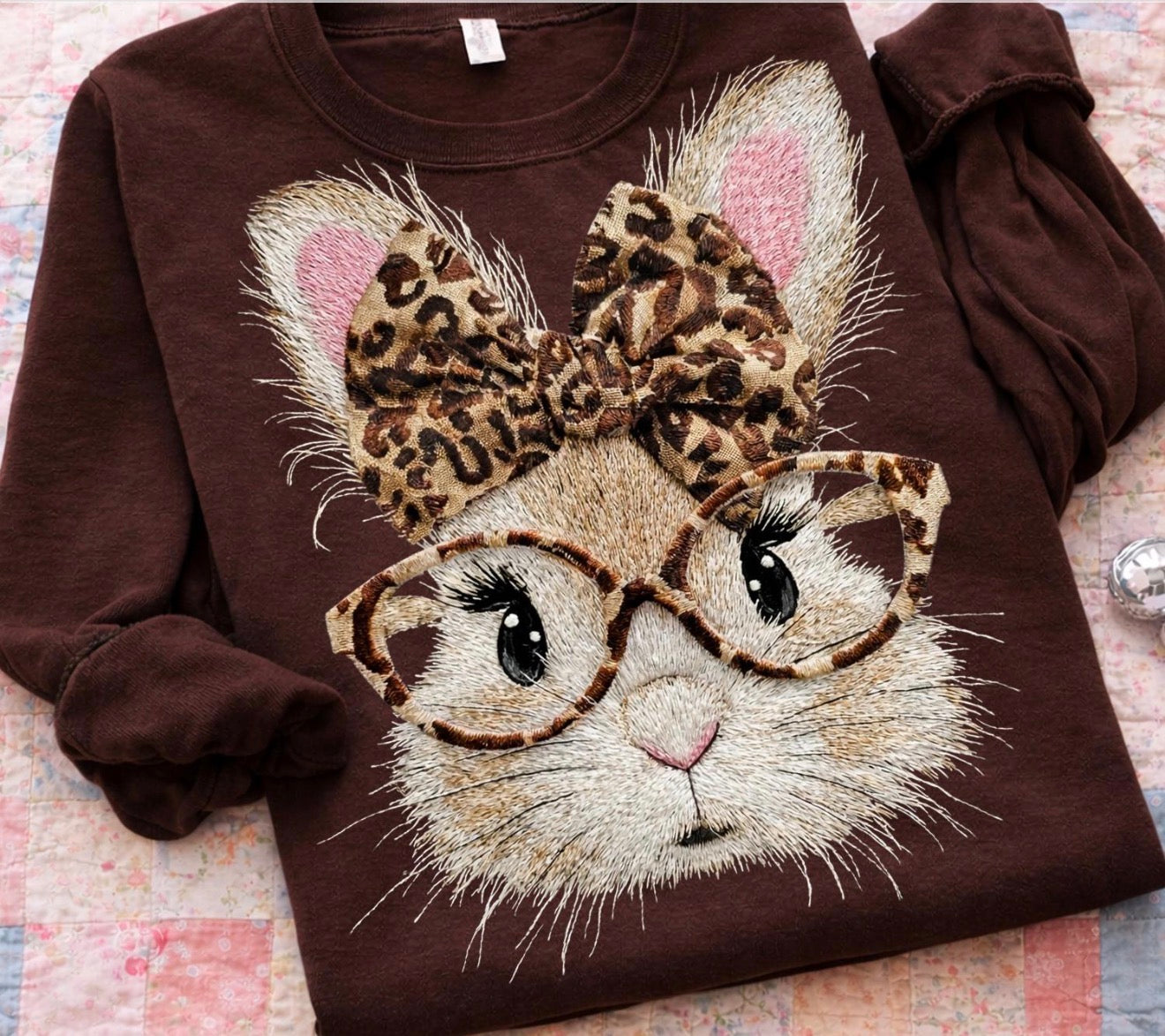 Bunny Leopard with Glasses