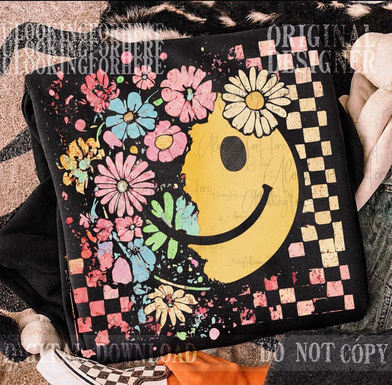 Bright Floral Smiley