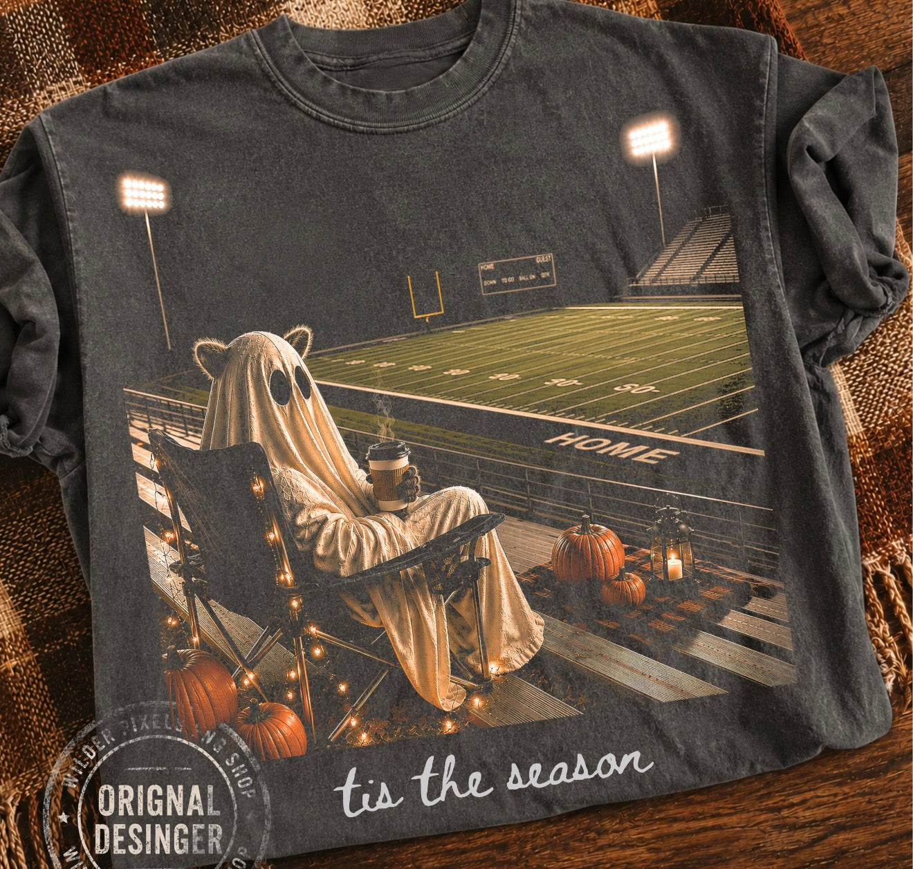 tis the season football half tone