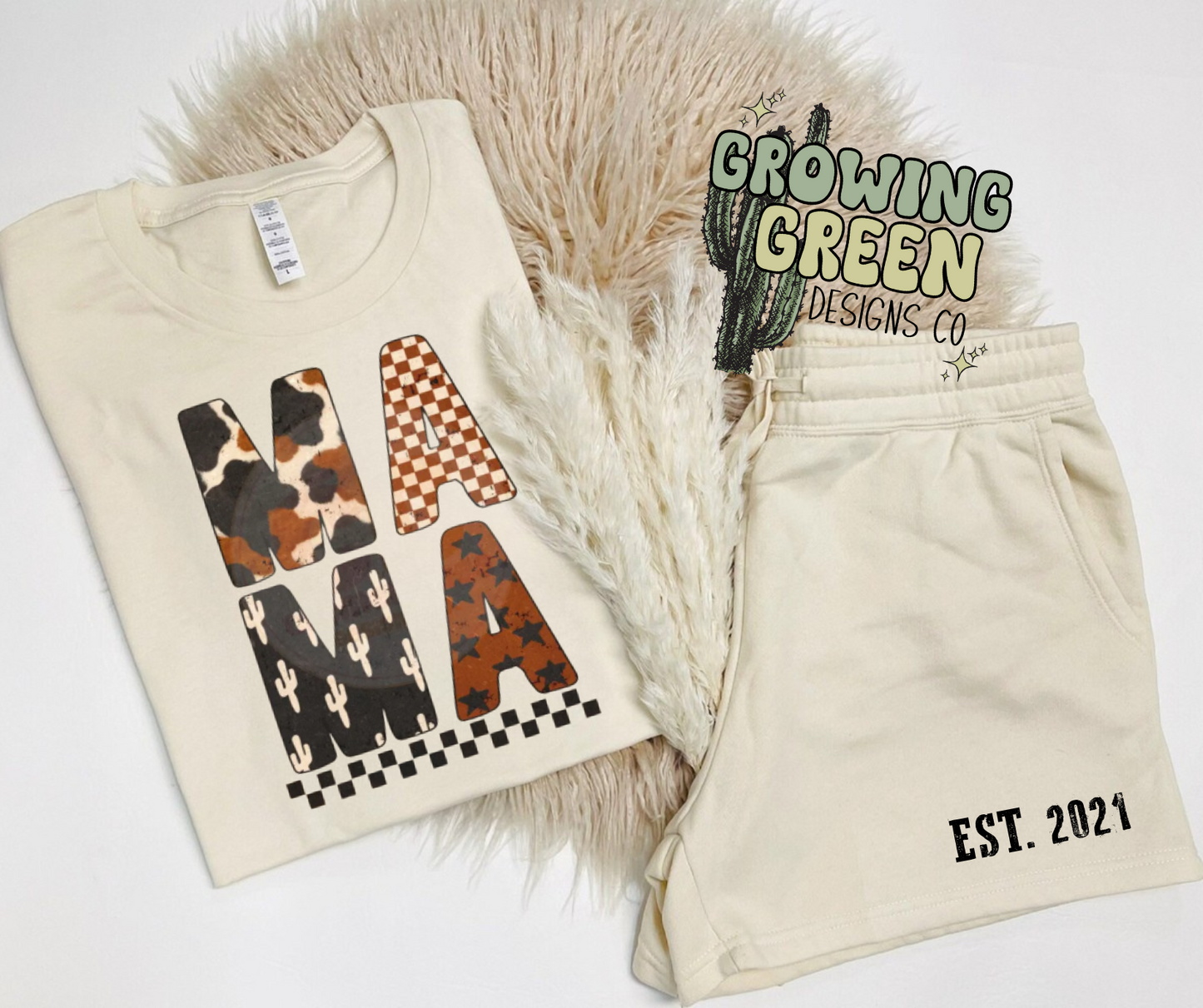 Mama Western Short Set