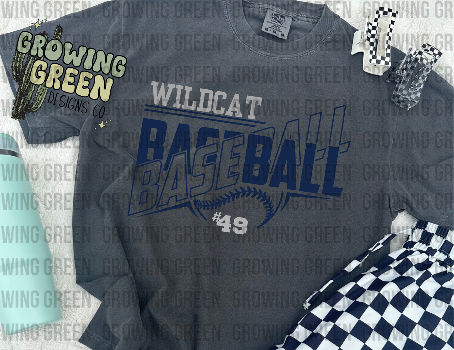 Baseball Blocked - ANY SCHOOL/MASCOT