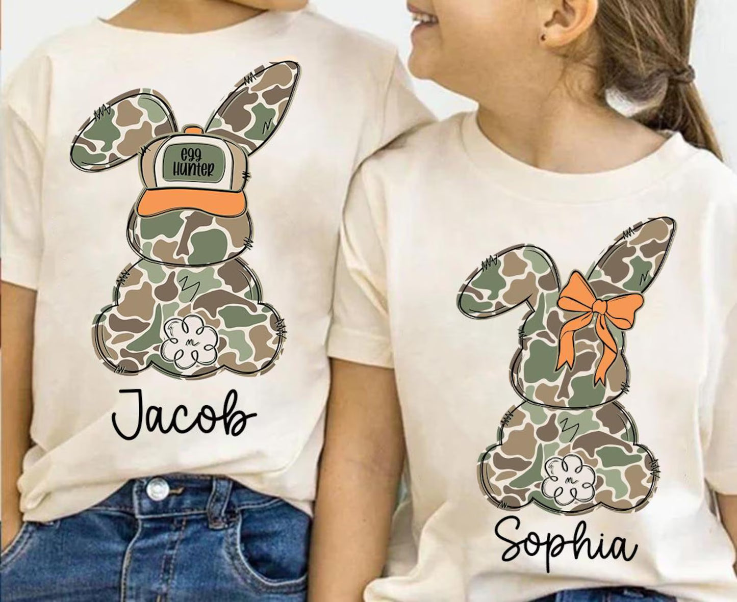 Personalized Camo Bunny