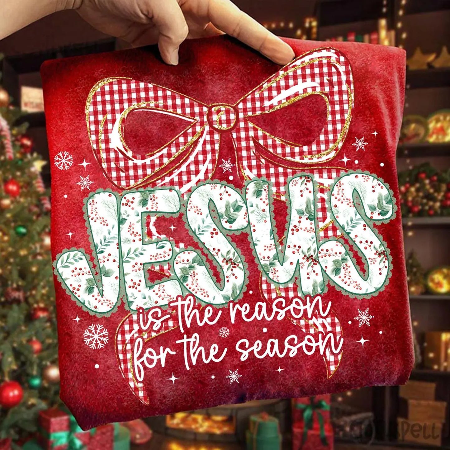 Jesus is the reason for the season bow