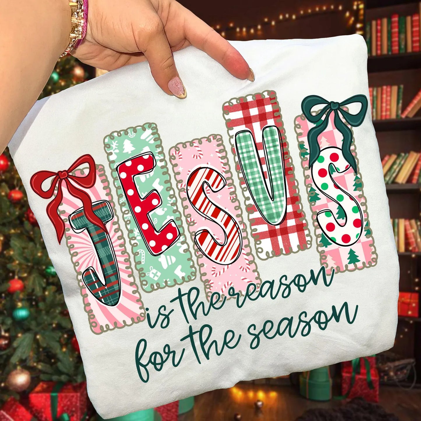 Jesus is the Reason Christmas Bows