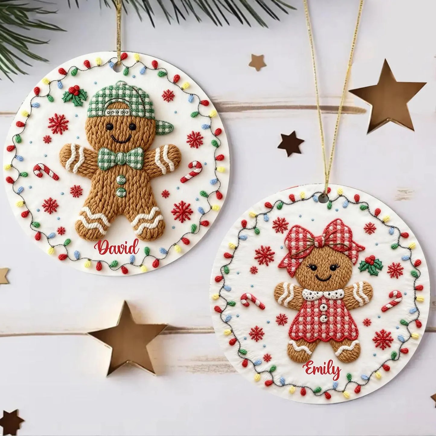 Gingerbread Personalized Ornament