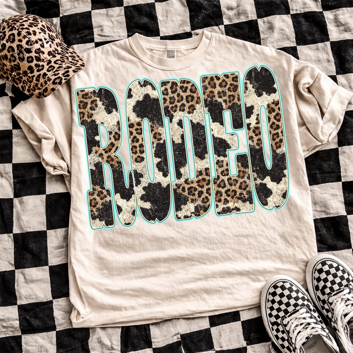 Rodeo Leopard Cow Print