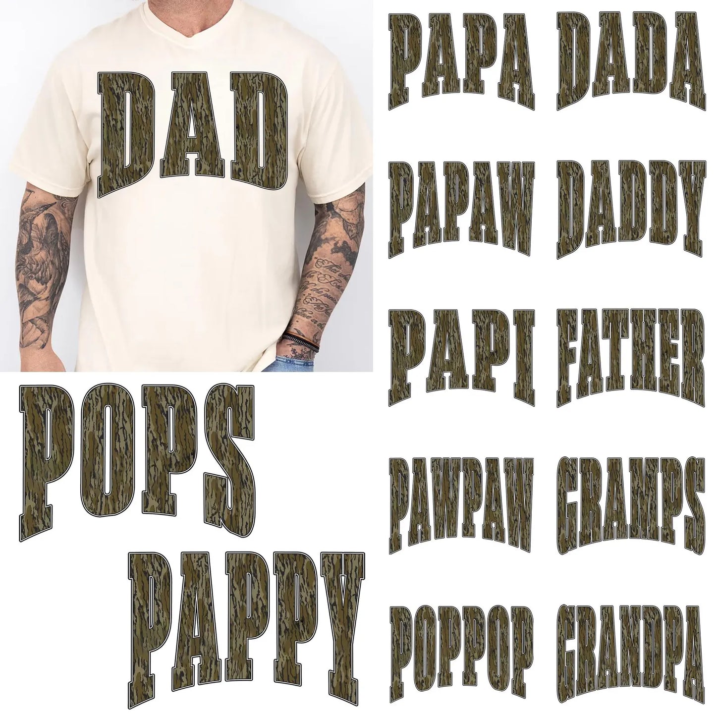 Bottomland Camo Dad