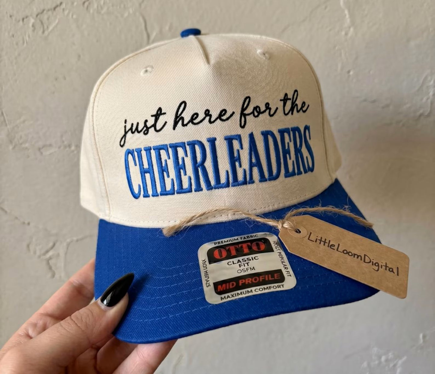 Just Here For The Cheerleaders Embroidered Hat