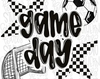 Game Day Checkered Star - Baseball, Softball, Soccer