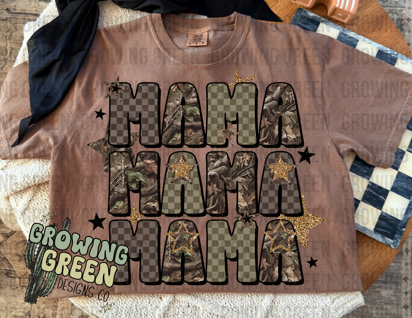 Mama Camo Stars