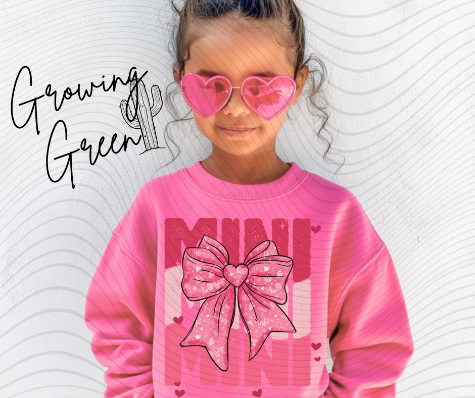 Coquette Bow Valentine - MULTIPLE NAME OPTIONS see description