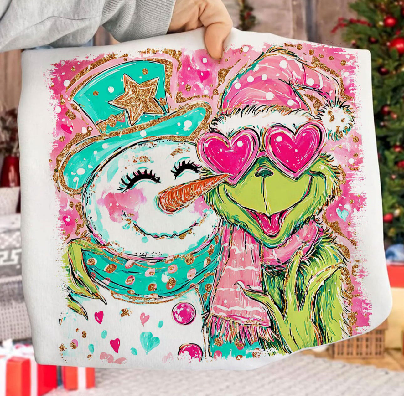 Preppy Snowman Green Guy