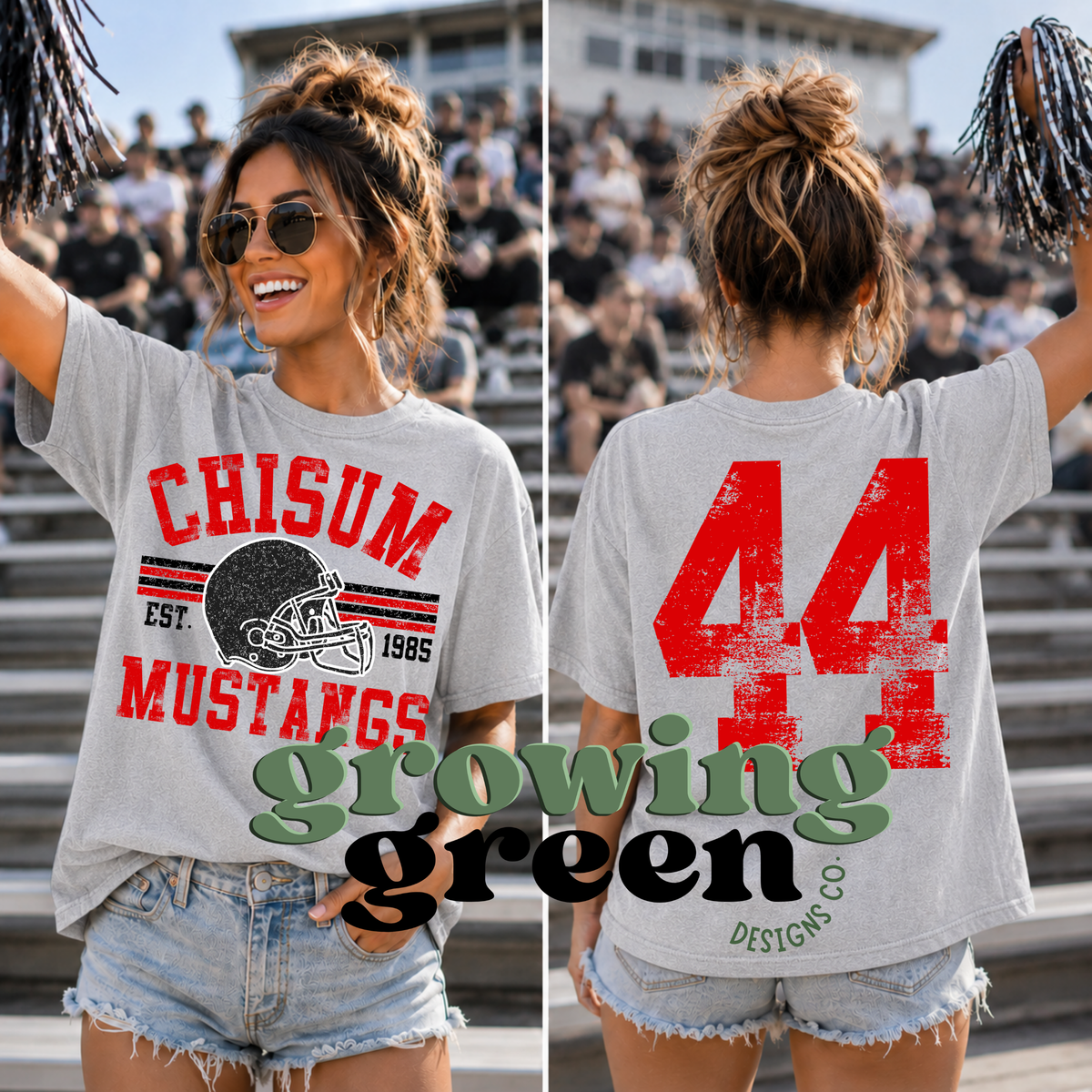 Distressed Football Spirit - ANY SCHOOL/ANY SPORT