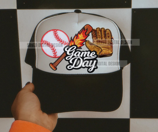 Game Day Baseball Trucker Hat