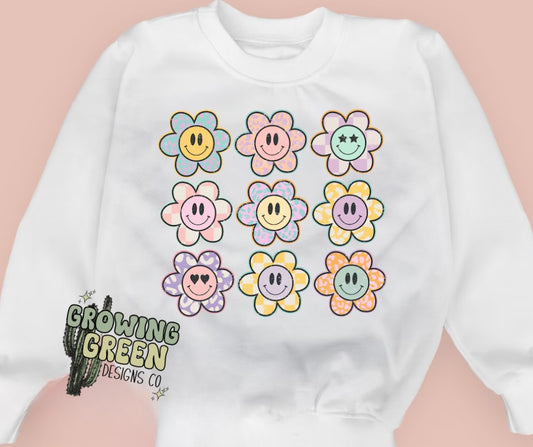 Retro Daisy Smileys