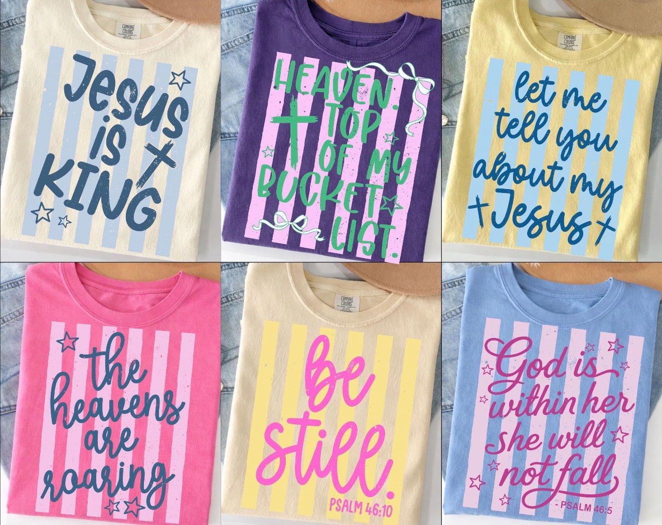 Retro Striped Faith - BUNDLE