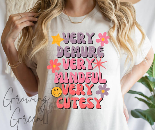 Demure Mindful Cutesy