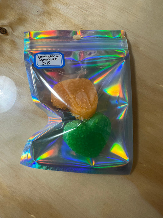 Green and Orange Heart Air Vent Clip Freshies