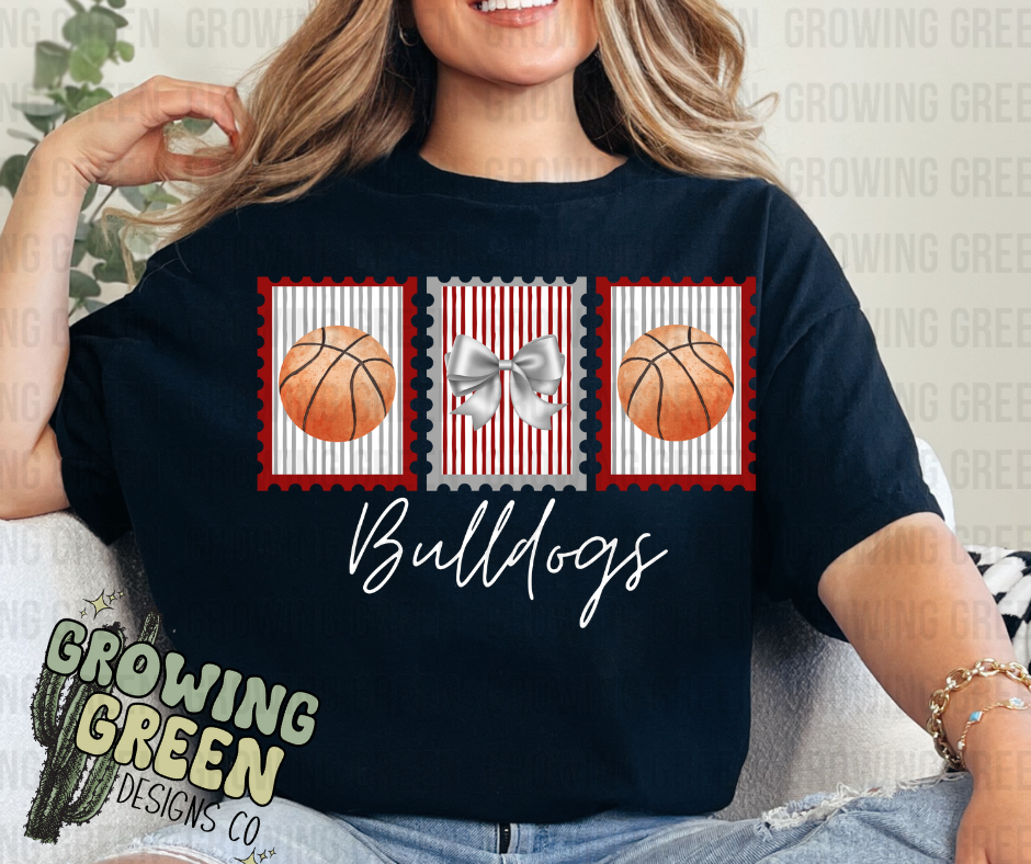 Spirit Basketball Stamps - ANY MASCOT