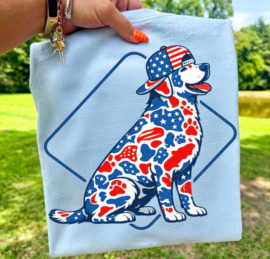 Patriotic Camo Dog