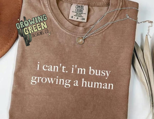 I can’t growing human
