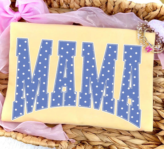 Mama Blue Polka