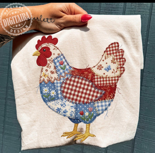 Chicken Faux Patchwork