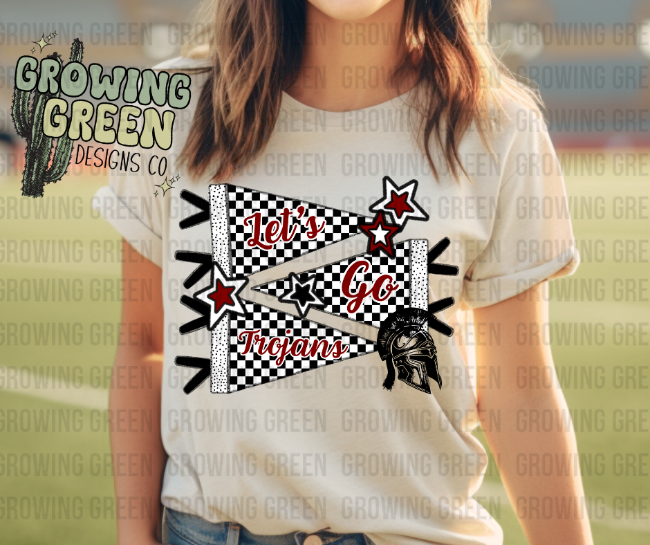 Let’s Go Checkered Banner - CUSTOM