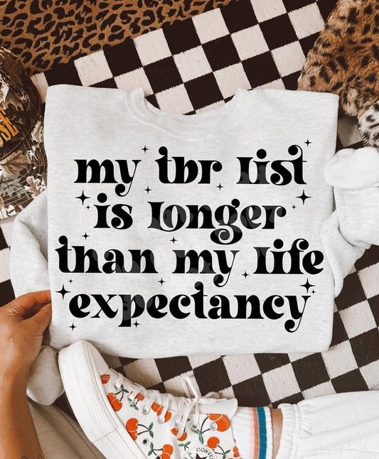 TBR longer than my life expectancy