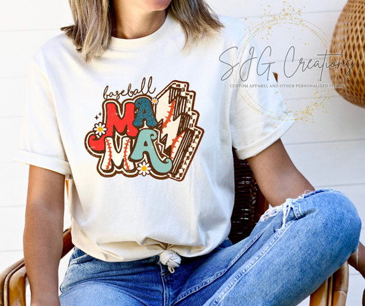 Baseball Mama Retro